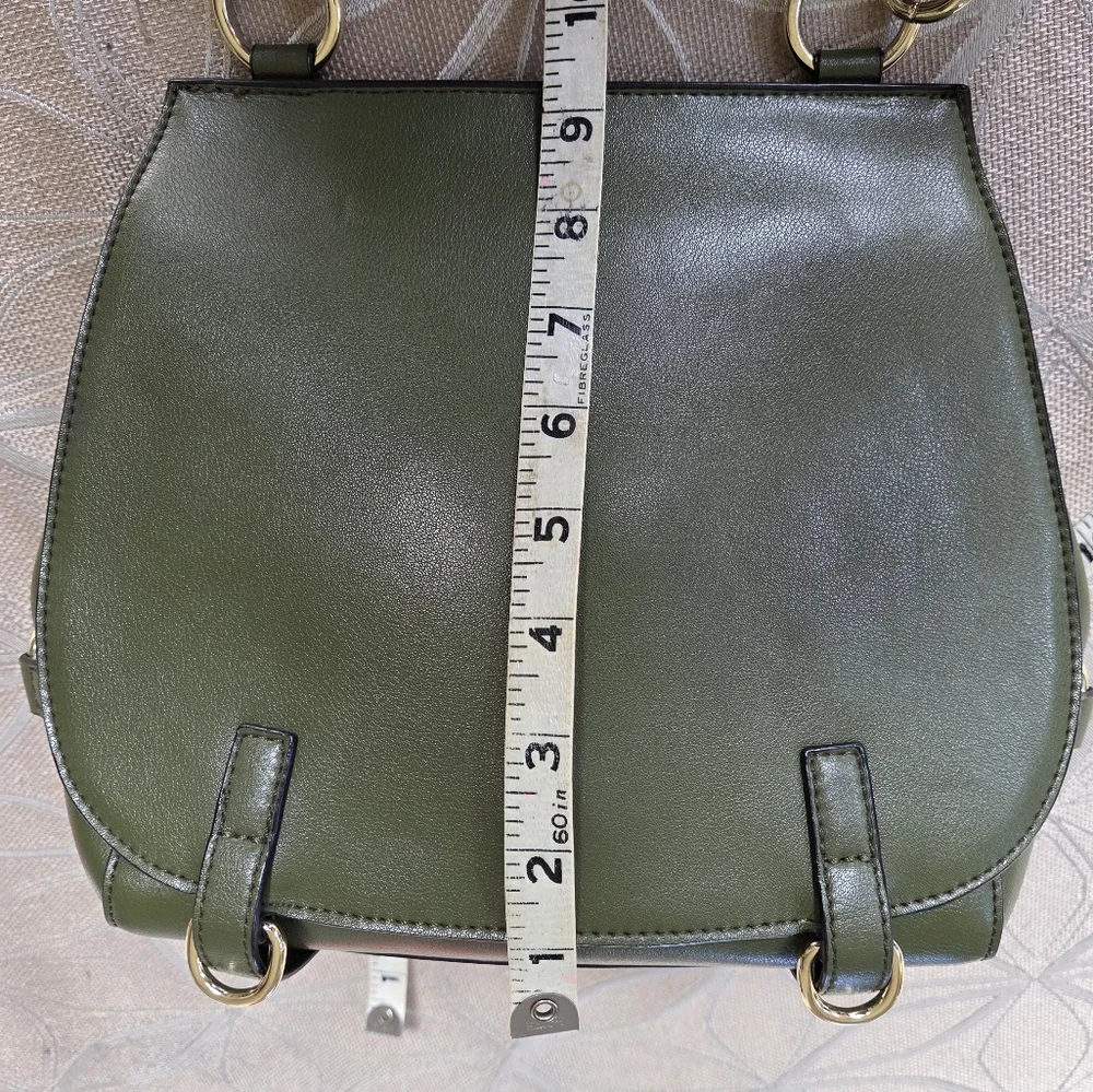 SZone Leather Olive Green Shoulder Bag!
